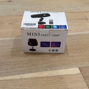 Mini Party Light with Remote Control - Black